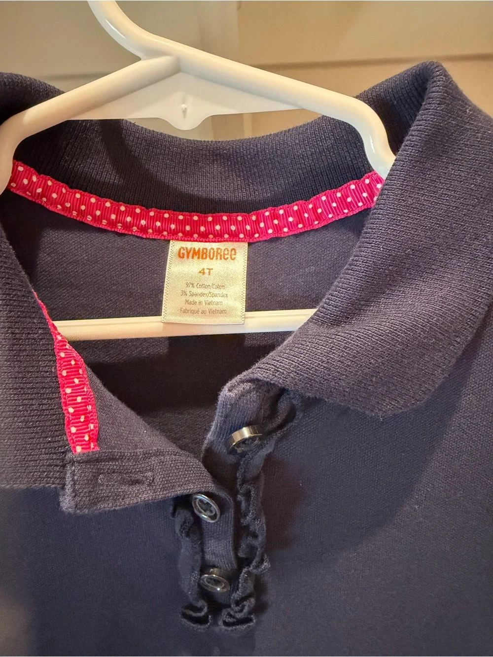 Gymboree girls lot of 2 tops 1 sweater and 2 hoodies navy school uniform 4T